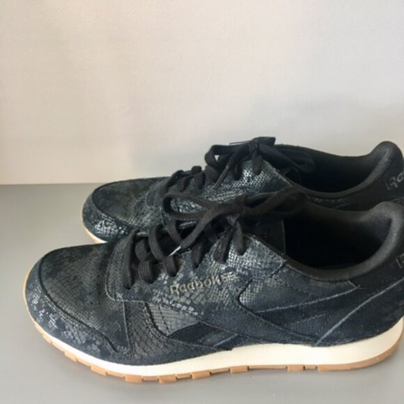 Reebok retro classic snake print suede sneaker size 8.5 - Picture 7 of 12